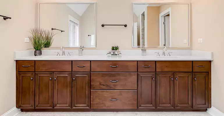 Bathroom Cabinet Renovation in Lake View