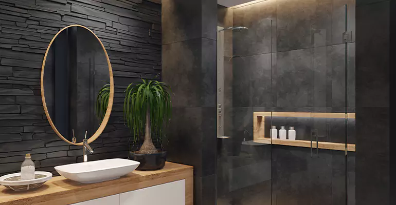 Bathroom Floor Tile Remodel in Lake View